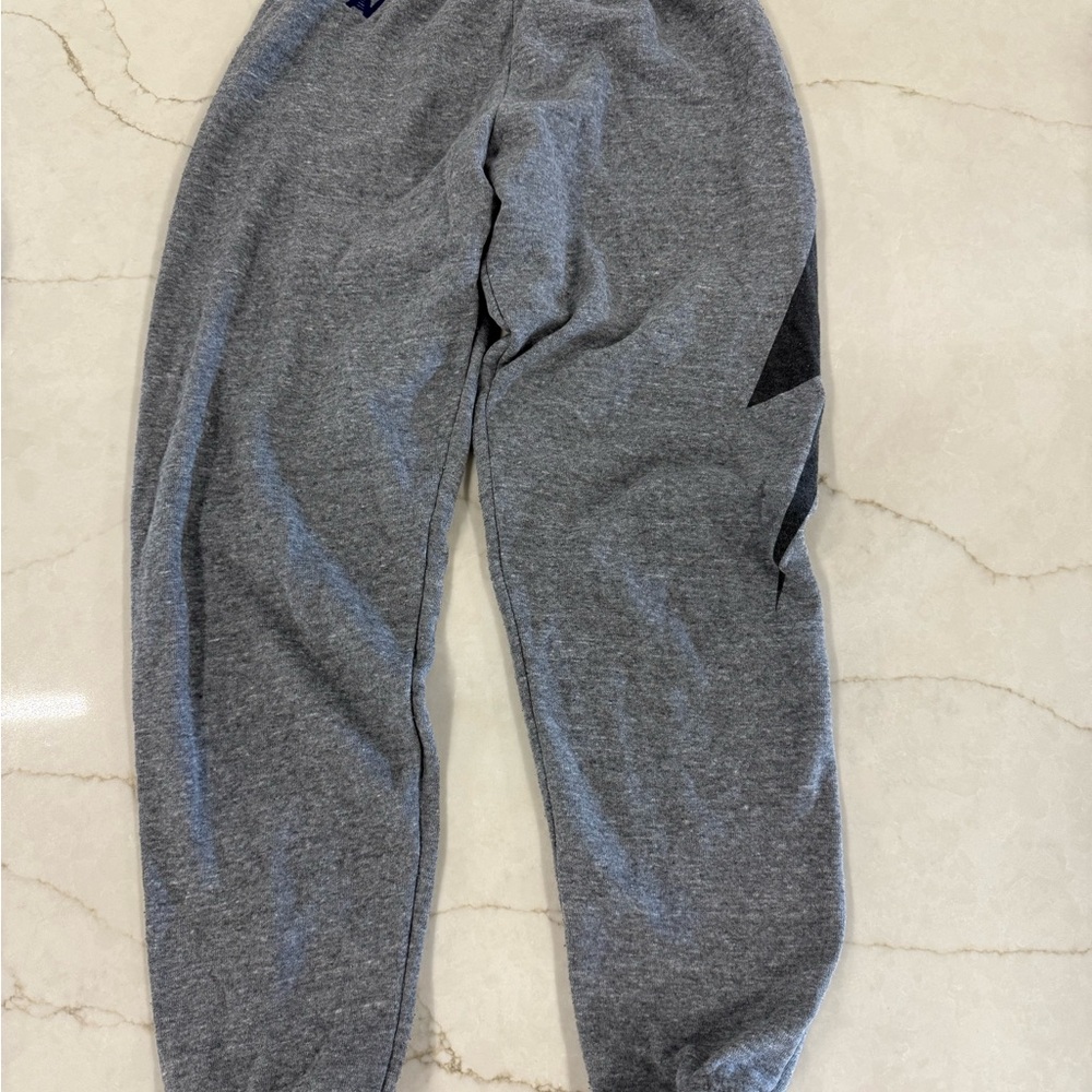 Aviator Nation Gray Track Pants with Black Star Accent